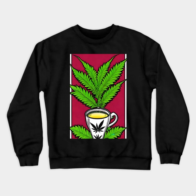 Wake N Bake 34 Crewneck Sweatshirt by Benito Del Ray